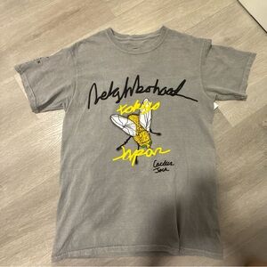 Neighborhood x Travis Scott Carousel Gray Tee with Yellow Graphic